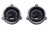 Dakota Digital VHX Gauge System Black Alloy White