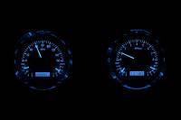 Dakota Digital VHX Gauge System Silver Alloy Blue | 1954 Chevy Truck | Dakota Digital | 50980