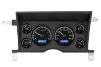 Dakota Digital VHX Gauge System Black Alloy Blue