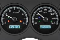 Dakota Digital VHX Gauge System Black Alloy White | 1986-93 Chevy S10 or GMC S15Truck | Dakota Digital | 50990