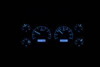 Dakota Digital VHX Gauge System Silver Alloy Blue | 1986-93 Chevy S10 or GMC S15Truck | Dakota Digital | 50991