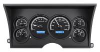 Dakota Digital VHX Gauge System Black Alloy Blue