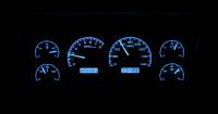 Dakota Digital VHX Gauge System Gauge System Black Alloy Blue | 1988-94 Chevy or GMC Truck | Dakota Digital | 50995