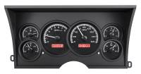 Dakota Digital VHX Gauge System Black Alloy Red