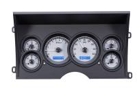 Dakota Digital VHX Gauge System Silver Alloy Blue