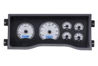 Dakota Digital VHX Gauge System Silver Alloy Blue | 1995-98 Chevy/GMC Truck | Dakota Digital | 51008