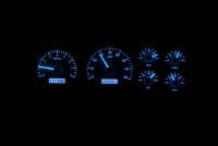 Dakota Digital VHX Gauge System Silver Alloy Blue | 1995-98 Chevy/GMC Truck | Dakota Digital | 51008