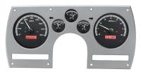 Dakota Digital VHX Gauge System Black Alloy Red