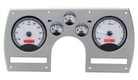Dakota Digital VHX Gauge System Silver Alloy Red