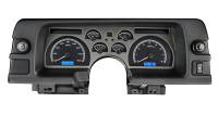 Dakota Digital VHX Gauge System Black Alloy Blue
