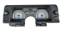 Dakota Digital VHX Gauge System Silver Alloy Blue