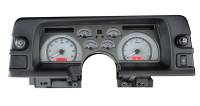 Dakota Digital VHX Gauge System Silver Alloy Red