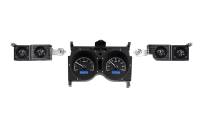 Dakota Digital VHX Gauge System Black Alloy Blue