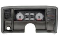 Dakota Digital VHX Gauge System Silver Alloy Red