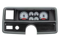 Dakota Digital VHX Gauge System Silver Alloy Red
