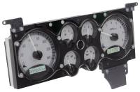 Dakota Digital VHX Gauge System Silver Alloy White | 1978-87 Malibu | Dakota Digital | 60018