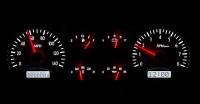 Dakota Digital VHX Gauge System Silver Alloy White | 1978-87 Malibu | Dakota Digital | 60018