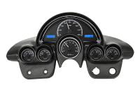 Dakota Digital VHX Gauge System Black Alloy Blue
