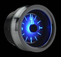 Dakota Digital VHX Gauge System Clock Silver Alloy Blue