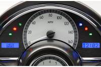 Dakota Digital VHX Gauge System Silver Alloy White | 1958-62 Corvette | Dakota Digital | 70009