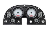 Dakota Digital VHX Gauge System Silver Alloy Red