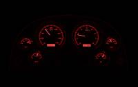 Dakota Digital VHX Gauge System Silver Alloy Red | 1963-67 Corvette | Dakota Digital | 70030