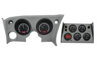 Dakota Digital VHX Gauge System Black Alloy Red