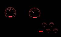 Dakota Digital VHX Gauge System Black Alloy Red | 1968-77 Corvette | Dakota Digital | 70043
