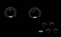 Dakota Digital VHX Gauge System Black Alloy White | 1968-77 Corvette | Dakota Digital | 70044