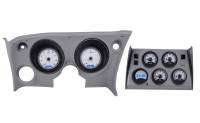 Dakota Digital VHX Gauge System Silver Alloy Blue