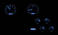 Dakota Digital VHX Gauge System Silver Alloy Blue | 1968-77 Corvette | Dakota Digital | 70045