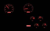 Dakota Digital VHX Gauge System Silver Alloy Red | 1968-77 Corvette | Dakota Digital | 70046