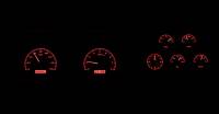 Dakota Digital VHX Gauge System Black Alloy Red | 1978-82 Corvette | Dakota Digital | 70052