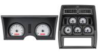 Dakota Digital VHX Gauge System Silver Alloy Red