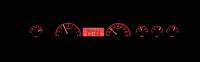Dakota Digital VHX Gauge System Black Alloy Red | 1971-76 Impala or Caprice | Dakota Digital | 16783