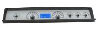 Dakota Digital VHX Gauge System Silver Alloy Blue