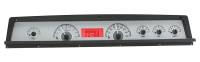 Dakota Digital VHX Gauge System Silver Alloy Red