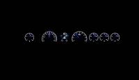 Dakota Digital HDX Gauge Series Black Alloy | 1971-76 Fullsize Chevy Car | Dakota Digital | 16788
