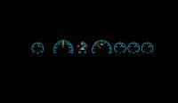 Dakota Digital HDX Gauge Series Silver Alloy | 1971-76 Fullsize Chevy Car | Dakota Digital | 16789