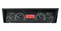 Dakota Digital VHX Gauge System Black Alloy Red