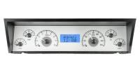 Dakota Digital VHX Gauge System Silver Alloy Blue