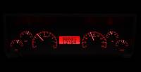 Dakota Digital VHX Gauge System Silver Alloy Red | 1977-90 Impala or Caprice | Dakota Digital | 16796