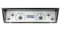 Dakota Digital VHX Gauge System Silver Alloy Red