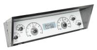 Dakota Digital VHX Gauge System Silver Alloy White | 1977-90 Impala or Caprice | Dakota Digital | 16797
