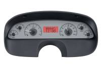 Dakota Digital VHX Gauge System Silver Alloy Red