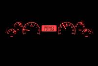 Dakota Digital VHX Gauge System Silver Alloy Red | 1994-96 Impala SS or Caprice | Dakota Digital | 16808