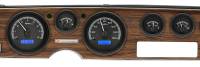 Dakota Digital VHX Gauge System Black Alloy Blue