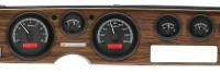 Dakota Digital VHX Gauge System Black Alloy Red
