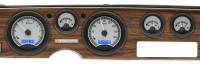 Dakota Digital VHX Gauge System Silver Alloy Blue