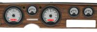 Dakota Digital VHX Gauge System Silver Alloy Red